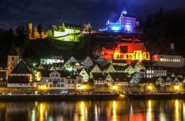Natur Und Neckarblick Bei Heidelberg Hirschhorn Zewnętrze zdjęcie